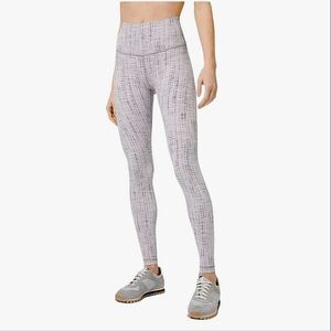 Lululemon Wunder Under Leggings Luxtreme Action Jacquard Moonphase Silver Yoga 2